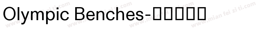 Olympic Benches字体转换